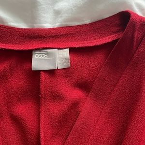 Red wrap ASOS dress